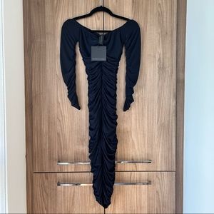 NORMA KAMALI Off Shoulder Slinky Dress